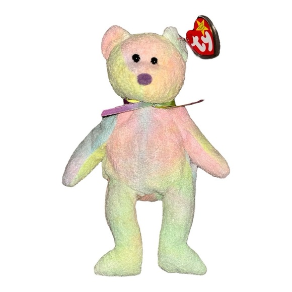 Ty Other - VINTAGE- 1999 Ty Beanie Baby Groovy The Tie Dye Bear